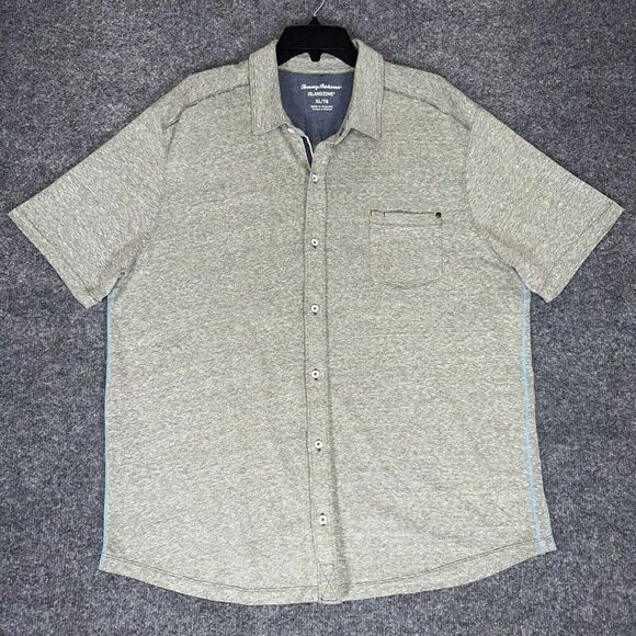 Tommy Bahama Other - Tommy Bahama Island Zone Shirt Mens XL Green Button Up Short Sleeve Pocket Adult